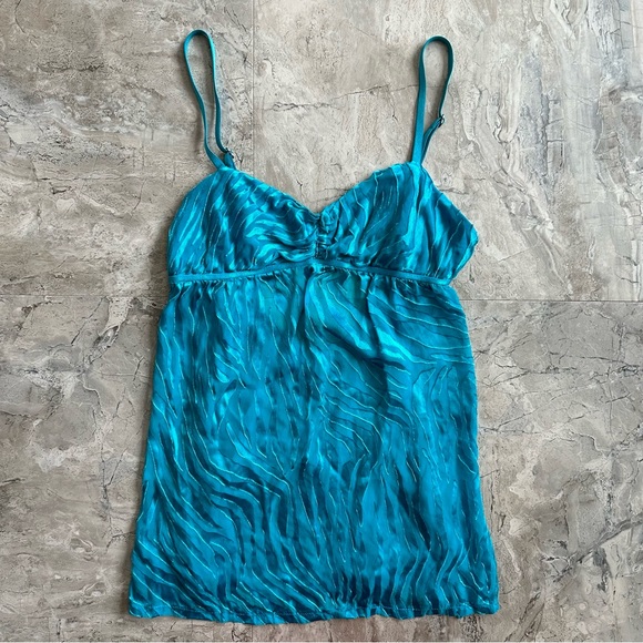 Victoria's Secret Tops - NWOT Victorias Secret y2k mesh velvet camisole top